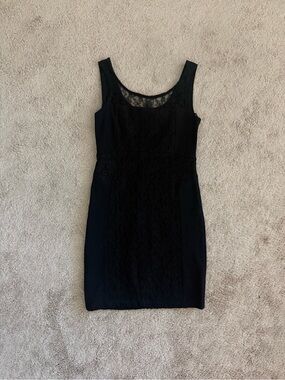 Sanctuary Black Sleeveless Lace Bodycon Dress